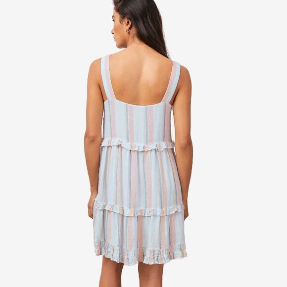 Rails Sandy Mini Dress Size S Linen Blend Soft Girl Coastal Beachy Resort Summer - Picture 4 of 4